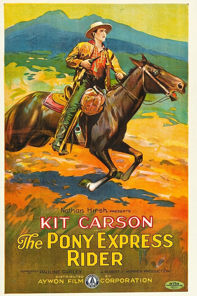 Cartel de pony-express-rider