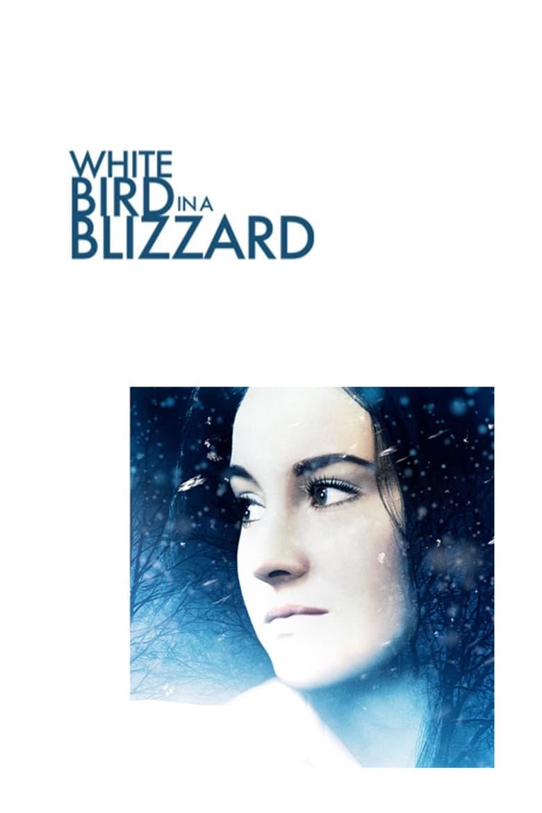 Pájaro blanco de la tormenta de nieve