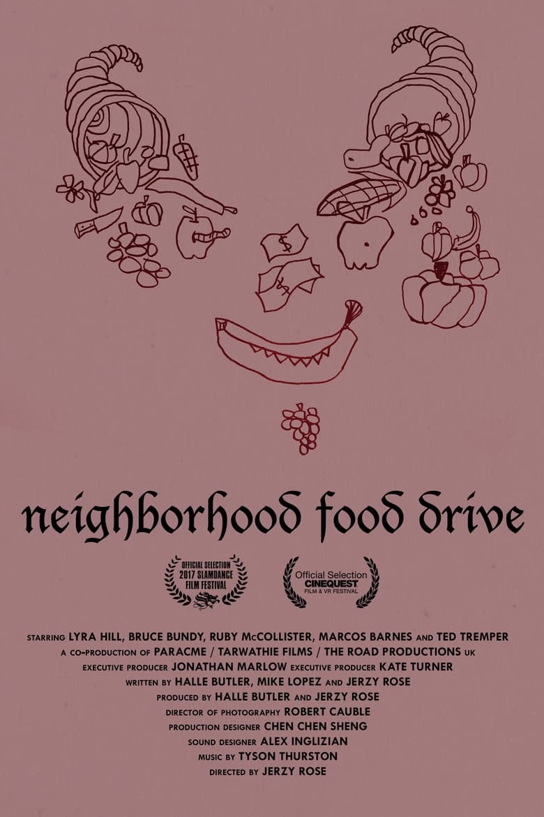 Cartel de neighborhood-food-drive