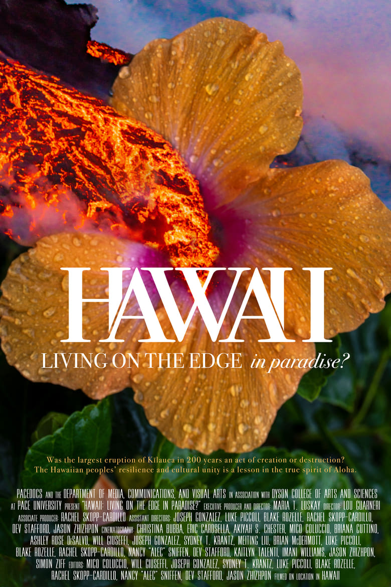 Cartel de hawaii-living-on-the-edge-in-paradise