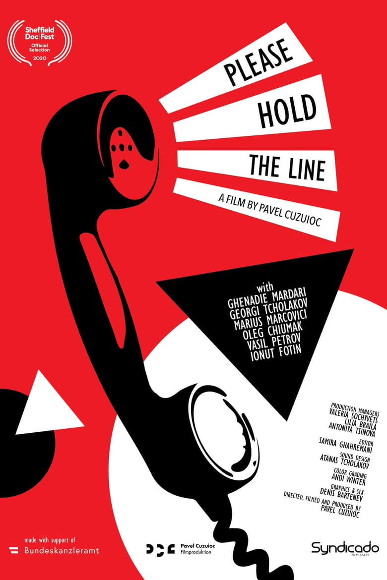 Cartel de please-hold-the-line