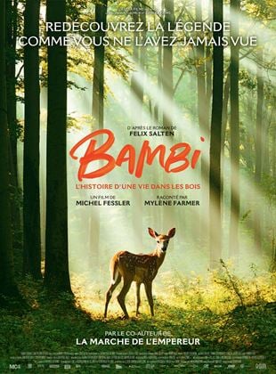 Cartel de Bambi, una vida en el bosque