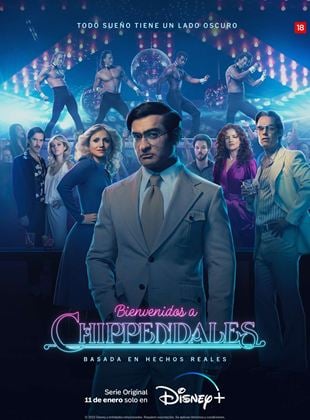 Cartel de Bienvenidos a Chippendales