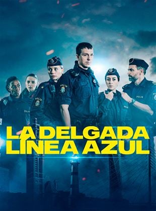 La línea delgada azul