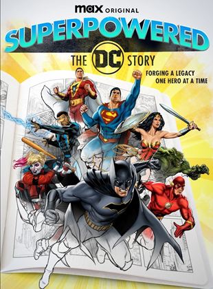 Cartel de Superpowered: La historia de DC